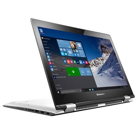 Laptop 2 in 1 Lenovo IdeaPad Yoga 500-14 cu procesor Intel® Core™ i5-6200U 2.30GHz, Skylake™, 14", Full HD, IPS, Touch-Screen, 4GB, 500GB + 8GB SSHD, nVIDIA GeForce 920M 2GB, Microsoft Windows 10 Home, White