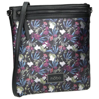 Geanta Nobo neagra cu motive florale Geanta Nobo neagra cu motive florale