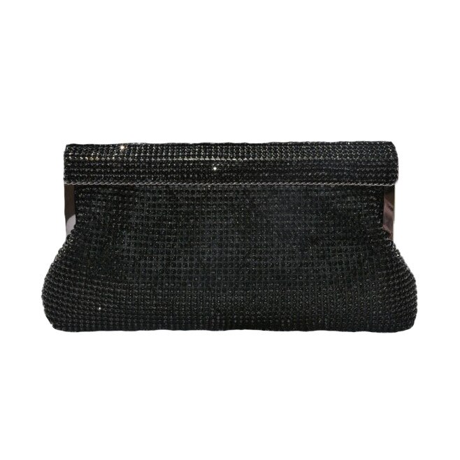 Poseta chic, eleganta cu aplicatii de margele, D&J Exclussive, negru