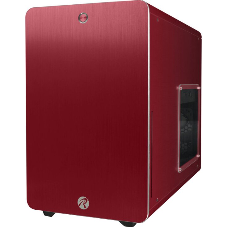 Carcasa Raijintek STYX Red, Window Black, Aluminiu, Slim DVD bay