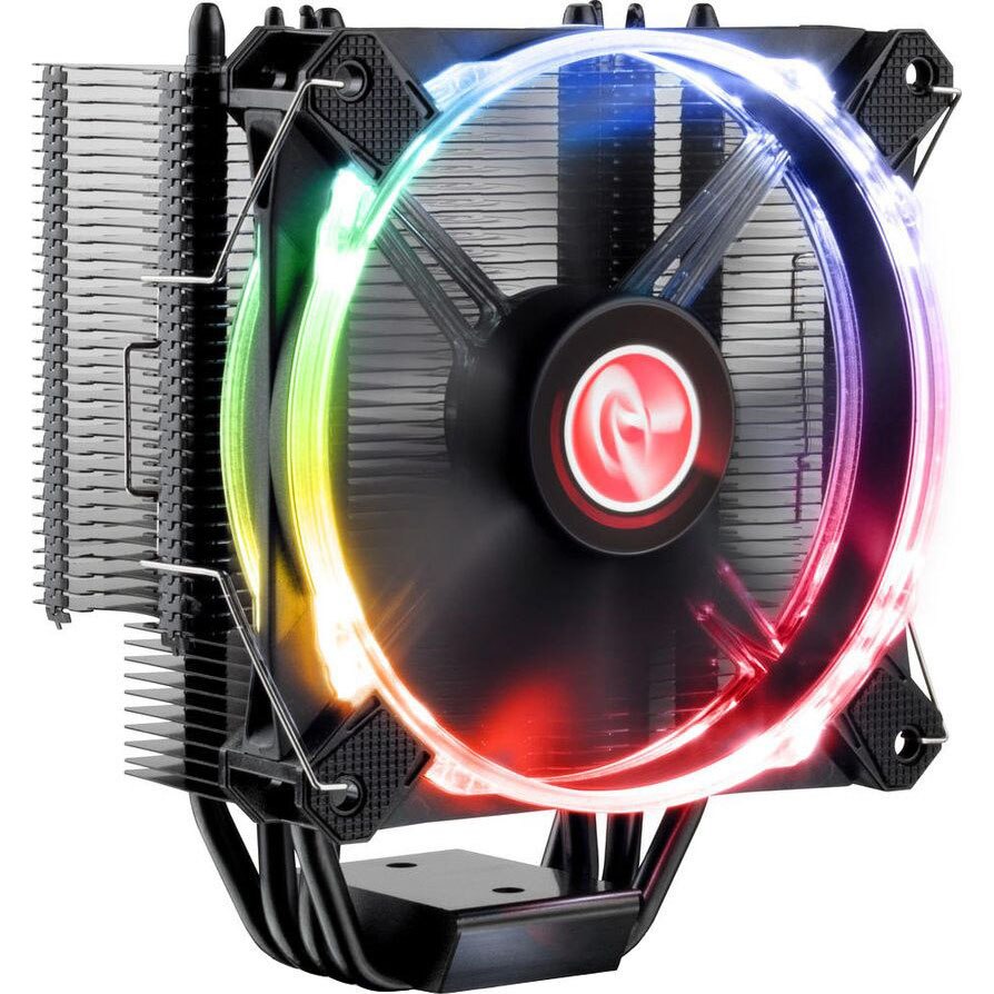Cooler Raijintek Leto Pro CPU Cooler, Black, RGB-LED - 120mm