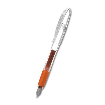 Stilou cu rezerve incluse Monami Olika extra fin portocaliu Stilou cu rezerve incluse Monami Olika extra fin portocaliu