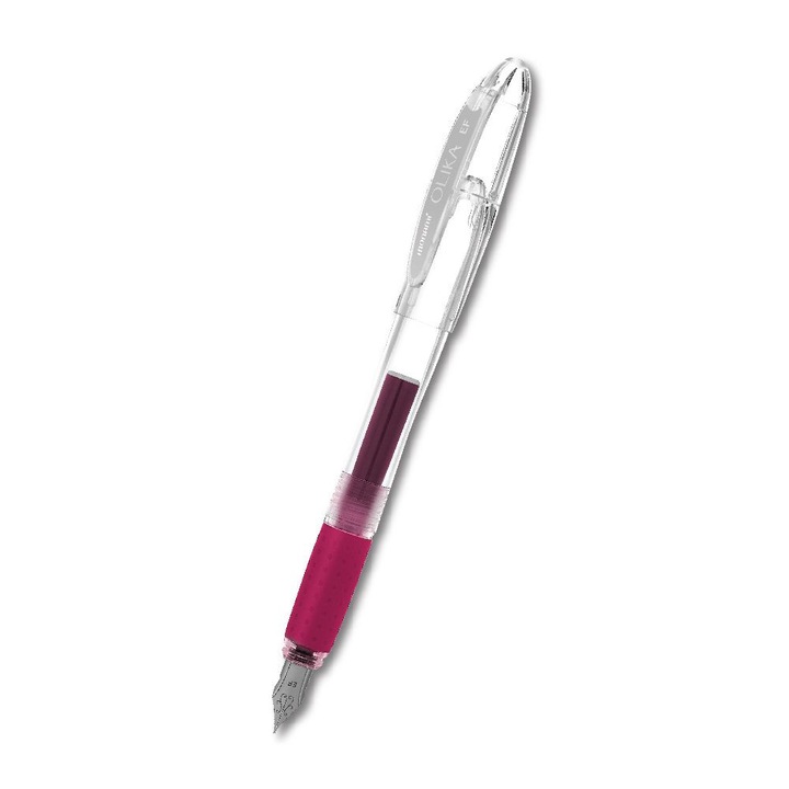 Stilou cu rezerve incluse Monami Olika extra fin rosu violet