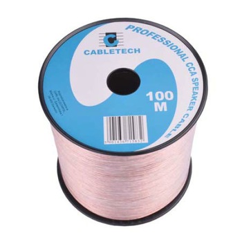 Cablu difuzor CCA 2x0.50mm transparent 100m Cablu difuzor CCA 2x0.50mm transparent 100m