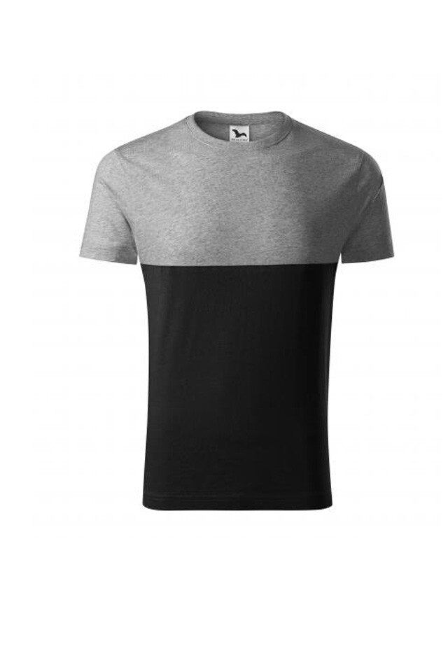 Tricou Malfini Colormix barbati, Gri inchis/Negru