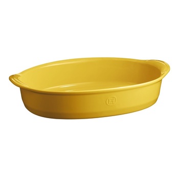 Tava ovala din ceramica, 41,5 x 26,5 cm/ 3,8 l, Provence Yellow - Emile Henry Tava ovala din ceramica, 41,5 x 26,5 cm/ 3,8 l, Provence Yellow - Emile Henry