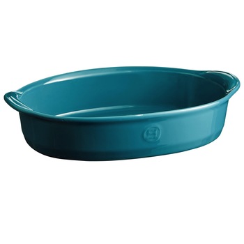 Tava ovala din ceramica, 41,5 x 26,5 cm/ 3,8 l, Mediterranean Blue - Emile Henry Tava ovala din ceramica, 41,5 x 26,5 cm/ 3,8 l, Mediterranean Blue - Emile Henry