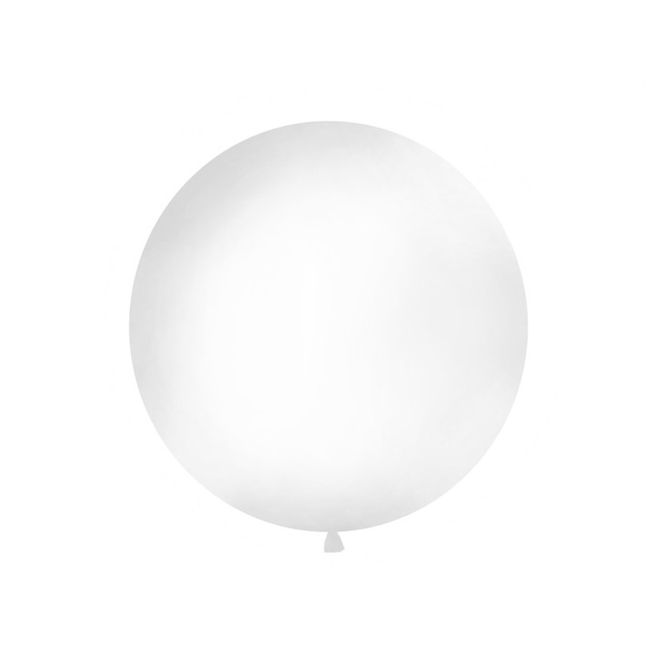 Jumbo léggömb, pasztell fehér, 1 m