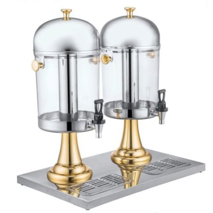 Dispenser,dozator dublu pentru suc aurit RAKI