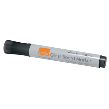 Marker NOBO pentru table si flipcharturi din sticla, negru, 4 buc/set Marker NOBO pentru table si flipcharturi din sticla, negru, 4 buc/set