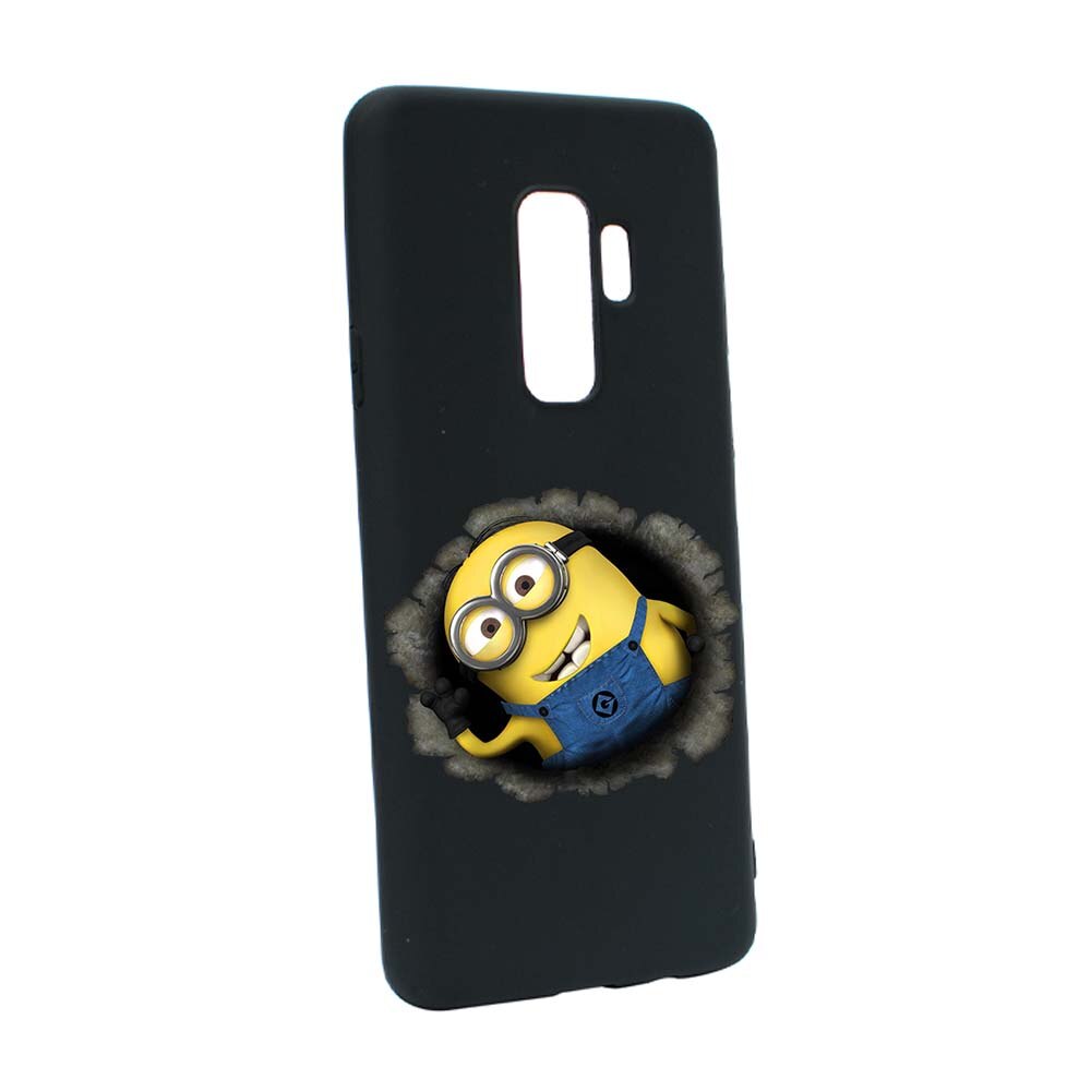 Husa de protectie Cartoon, Minion pentru Samsung Galaxy S9, rezistenta la uzura, anti-alunecare, din silicon Premium, B202