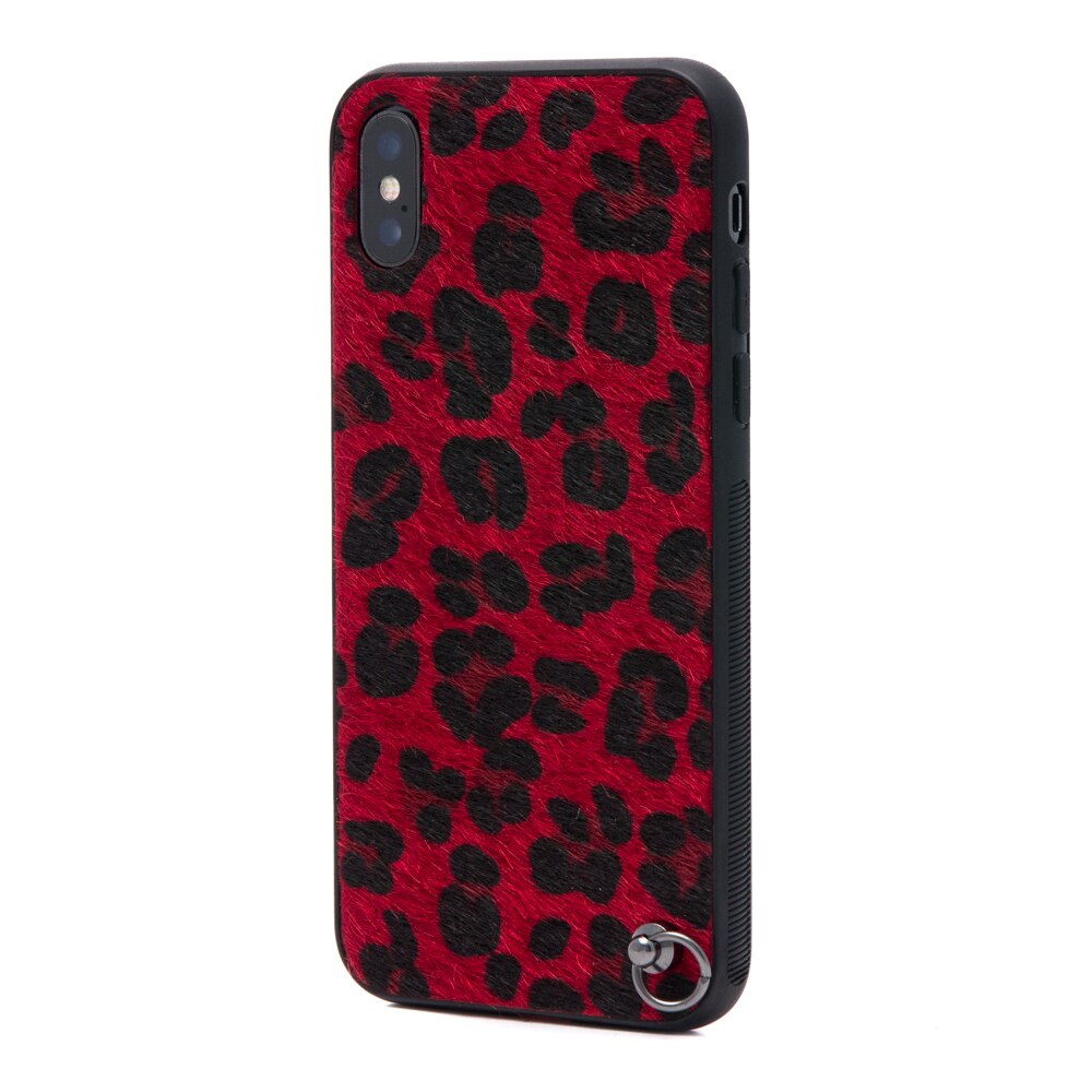 Husa Luxury Fashion Animal Print cu Pom Pom iPhone 7/8 Rosie