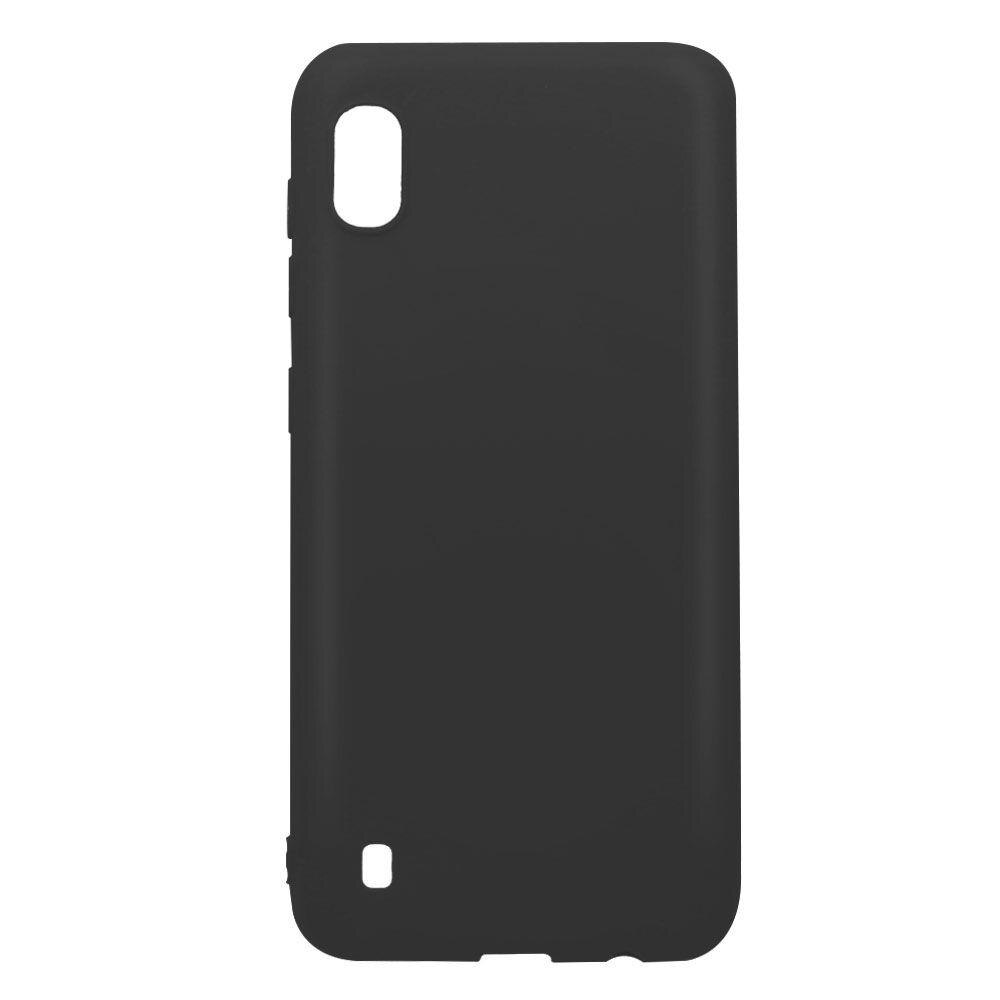 Husa silicon Samsung Galaxy A10 Matte, Antisoc, TPU Negru