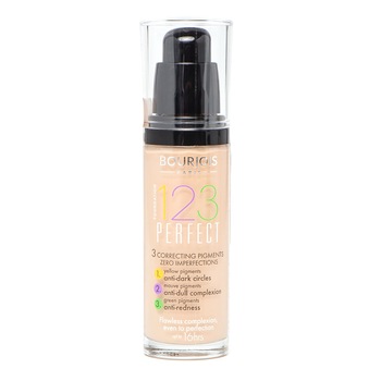 Fond de ten Bourjois 123 Perfect 51 Light Vanilla SPF 10, 30 ml Fond de ten Bourjois 123 Perfect 51 Light Vanilla SPF 10, 30 ml