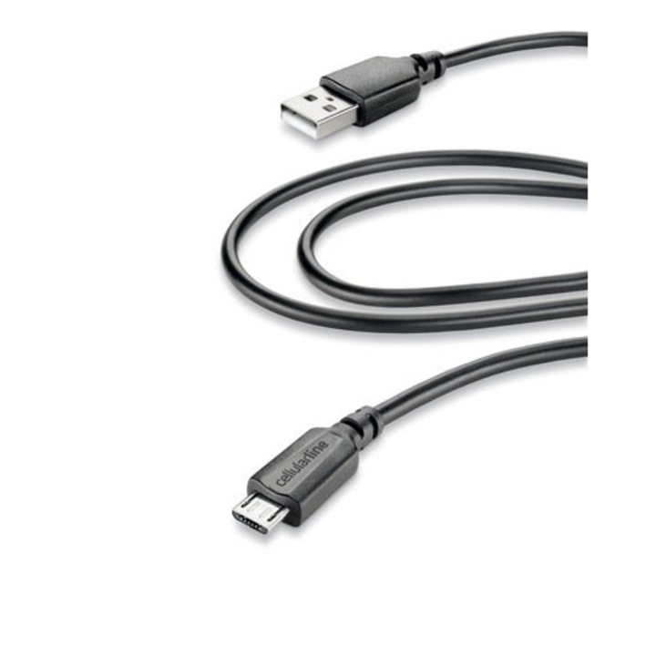 Кабел данни USB Cellular Line, micro USB, 2m, универсален