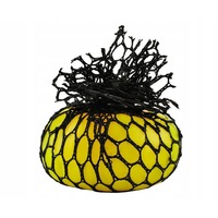 Minge antistres tip strugure Squeeze Ball, culoare Galben