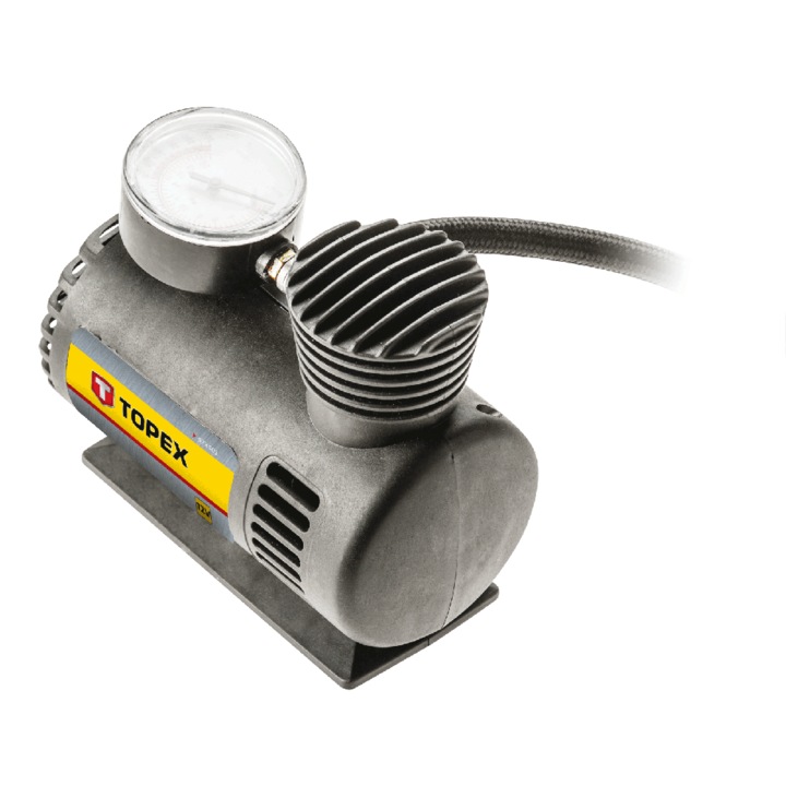 Compresor cu alimentare 12V cu mufa bricheta auto TOPEX 97X501