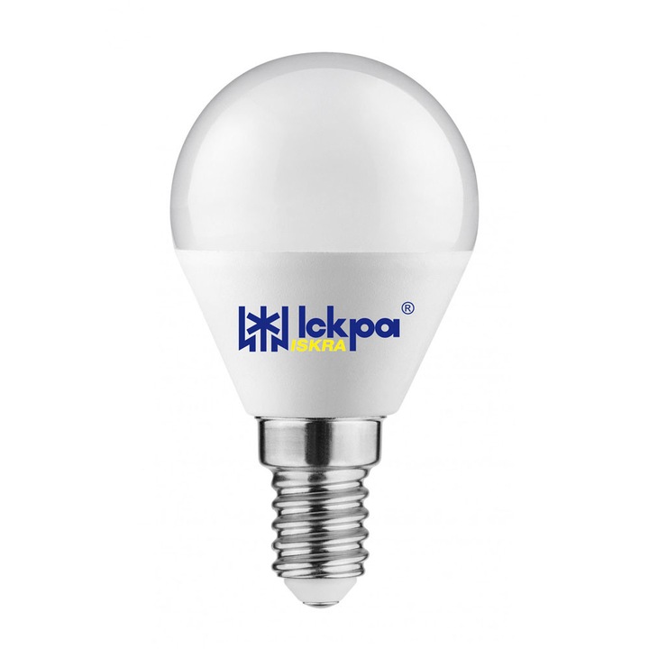 LED крушка G45 5w, E14, 4000k топла светлина, Искра