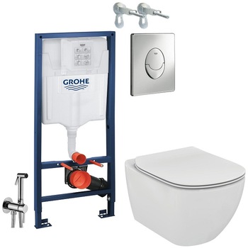 ALL IN ONE Incastrat - Grohe + Ideal Standard Tesi Aquablade + Paffoni - Cu dus Igienic - Gata de montaj - Vas wc Suspendat Ideal Standard Tesi Aquablade + Capac softclose + Rezervor Grohe ALL IN ONE Incastrat - Grohe + Ideal Standard Tesi Aquablade + Paffoni - Cu dus Igienic - Gata de montaj - Vas wc Suspendat Ideal Standard Tesi Aquablade + Capac softclose + Rezervor Grohe