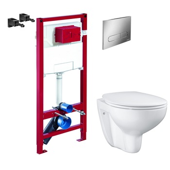 ALL IN ONE Incastrat - Schell + Grohe Bau Ceramic Rimless - Gata de montaj - Vas wc Suspendat Grohe Bau Ceramic Rimless + Capac softclose + Rezervor Schell + Suport hartie ROMTATAY ALL IN ONE Incastrat - Schell + Grohe Bau Ceramic Rimless - Gata de montaj - Vas wc Suspendat Grohe Bau Ceramic Rimless + Capac softclose + Rezervor Schell + Suport hartie ROMTATAY