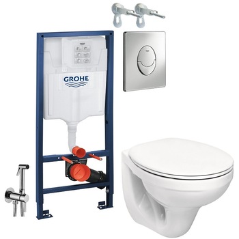 ALL IN ONE Incastrat - Grohe + Kolo Idol - Cu dus Igienic - Gata de montaj - Vas wc Suspendat Kolo Idol + Capac softclose + Rezervor Grohe ALL IN ONE Incastrat - Grohe + Kolo Idol - Cu dus Igienic - Gata de montaj - Vas wc Suspendat Kolo Idol + Capac softclose + Rezervor Grohe