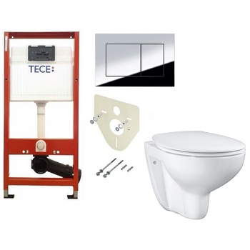 ALL IN ONE Incastrat - Tece + Grohe Bau Ceramic Rimless - Gata de montaj - Vas wc Suspendat Grohe Bau Ceramic Rimless + Capac softclose + Rezervor Tece + Suport hartie ROMTATAY ALL IN ONE Incastrat - Tece + Grohe Bau Ceramic Rimless - Gata de montaj - Vas wc Suspendat Grohe Bau Ceramic Rimless + Capac softclose + Rezervor Tece + Suport hartie ROMTATAY
