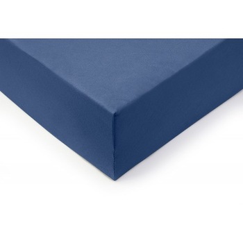 Cearceaf cu elastic din bumbac Vitapur Lyon - albastru 120x200 cm Cearceaf cu elastic din bumbac Vitapur Lyon - albastru 120x200 cm
