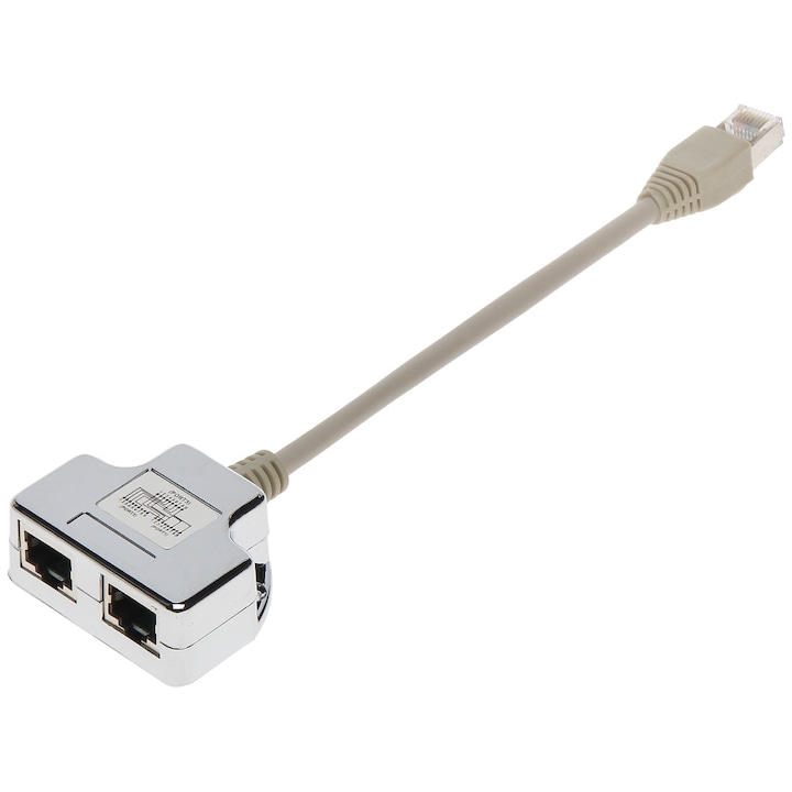 Адаптер RJ45 A 2 RJ45 10/100 CAT 5e, Екраниран