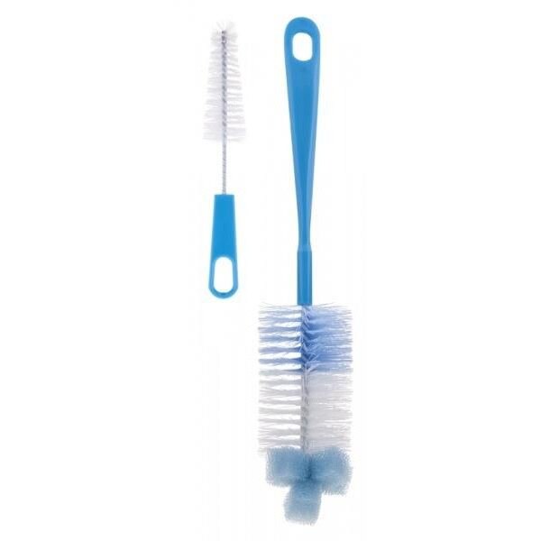 Set perie biberon, burete, albastru, Canpol, 7/402