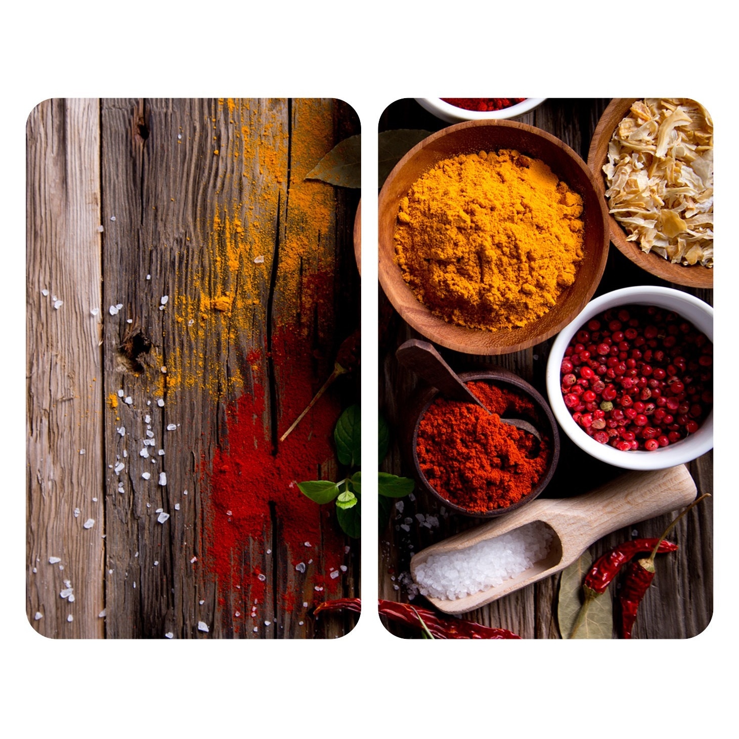 Set 2 placi protectoare pentru aragaz, Wenko, XL, Spices