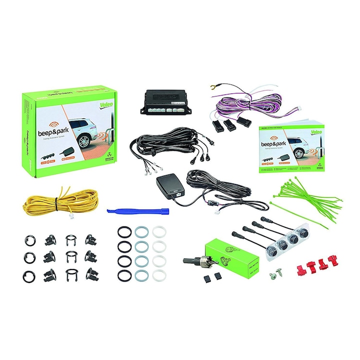 Set 4 senzori de parcare Valeo Beep Park Negru