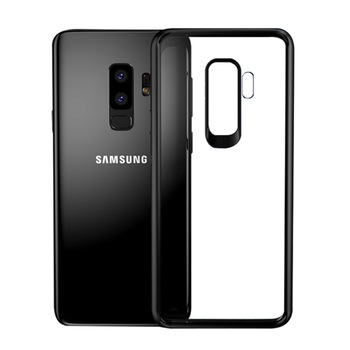 Husa iPaky Frame Silicon Transparent - Samsung Galaxy S9 Plus / Negru Husa iPaky Frame Silicon Transparent - Samsung Galaxy S9 Plus / Negru