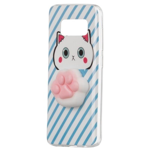 Husa Jucarie Animal Squishy 4D Samsung Galaxy A8 2018 / Pisica
