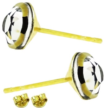 Cercei Argint 925 placati cu Aur Galben cu Cristale, GlassIdeas, Gold Bijuterii Argint, Cercei Argint Aurit Cristale Transparente Margine Aurie Diamond, Cercei Argint 925 placati Aur Galben 18k, Cercei Aurii, Set 2 cercei Cercei Argint 925 placati cu Aur Galben cu Cristale, GlassIdeas, Gold Bijuterii Argint, Cercei Argint Aurit Cristale Transparente Margine Aurie Diamond, Cercei Argint 925 placati Aur Galben 18k, Cercei Aurii, Set 2 cercei