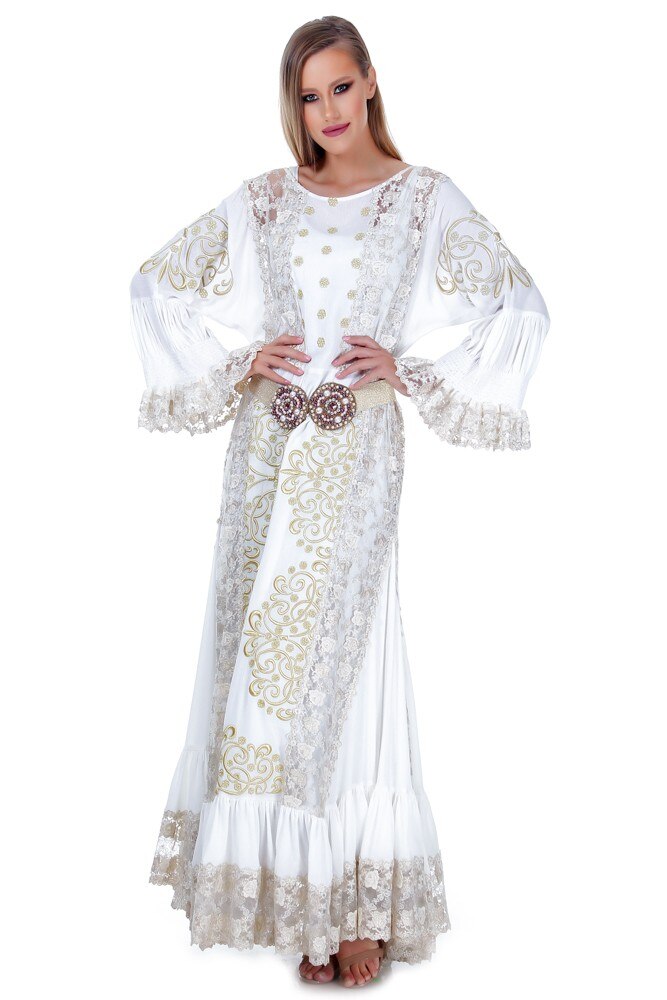 Rochie vascoza alba Liza Panait RM-1E