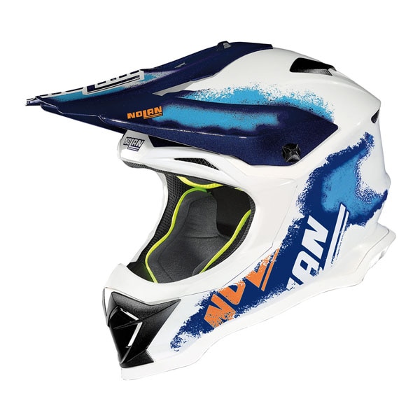 Casca moto NOLAN Offroad - N53 Lazy Boy - metal white XL