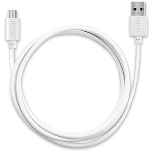 Cablu de date Acme CB1011W, Micro USB cable, 1M, Alb
