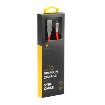 Cablu PURIDEA USB - Micro USB - 1.2 m Rosu Cablu PURIDEA USB - Micro USB - 1.2 m Rosu