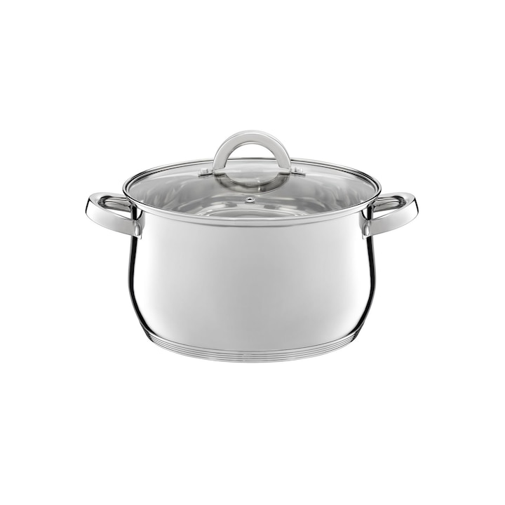 Ambition Berry 60802 fazék fedővel 24 cm 6,1 l, ezüst