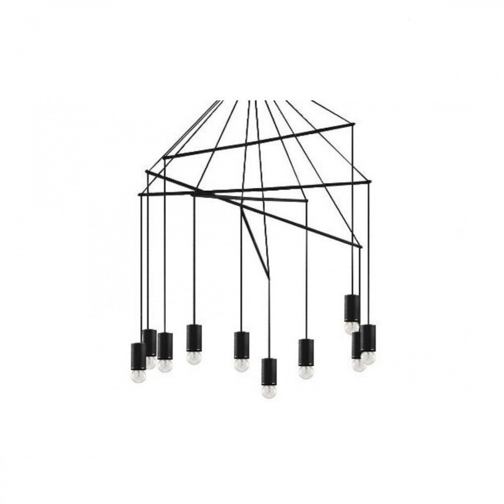 Lustra Pop SP10, metal,plastic ,negru