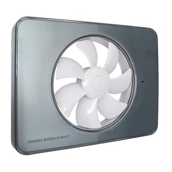 Ventilator baie FRESH Intellivent 2.0 titan cu elice alba, Garantie 5 ani, Silentios, Timer reglabil, Auto-control al umiditatii, Consum 5 W, 134mc/h, Maxim 21 dB(A), Fabricatie Suedia Ventilator baie FRESH Intellivent 2.0 titan cu elice alba, Garantie 5 ani, Silentios, Timer reglabil, Auto-control al umiditatii, Consum 5 W, 134mc/h, Maxim 21 dB(A), Fabricatie Suedia