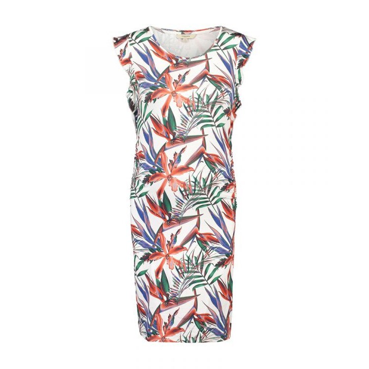 Rochie gravide, Noppies, cu volane maneci, multicolor, L EU