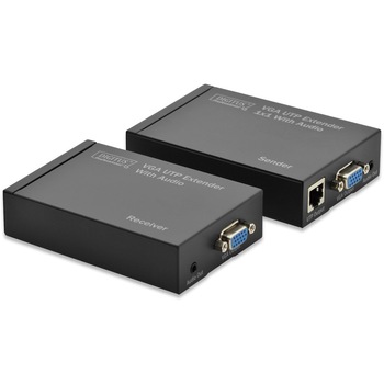 Prelungitor Audio/Video Extender 300m, prin Cat5. Digitus Prelungitor Audio/Video Extender 300m, prin Cat5. Digitus