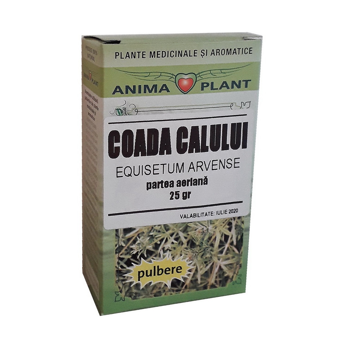 Coada calului, Equisetum arvense, partea aeriana, pulbere, Anima Plant, 25 g