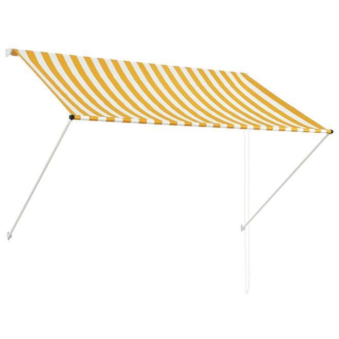 Copertina retractabila, TOT, galben si alb, 200 x 150 cm