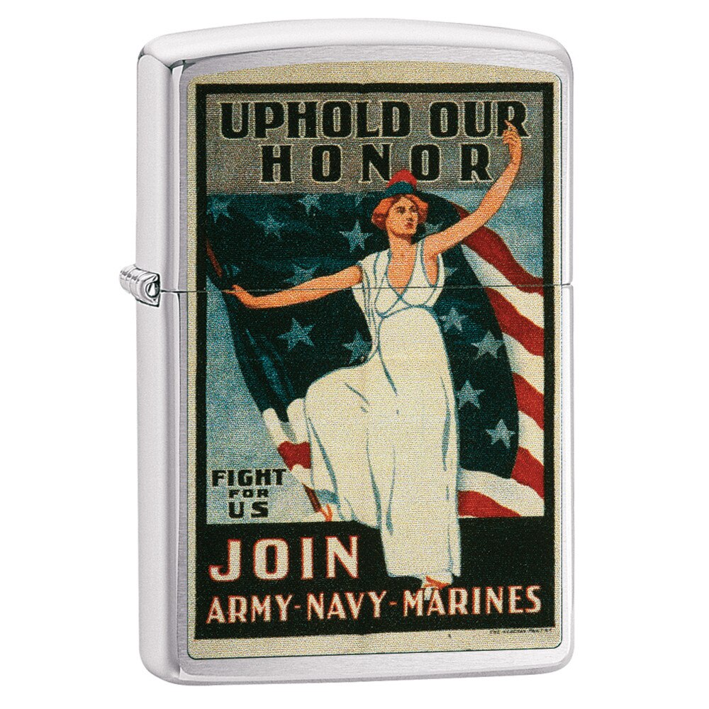 Bricheta Zippo 29599 US Army Navy Marines American War Fight