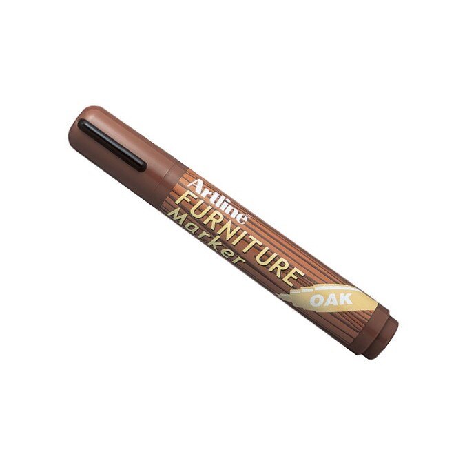 Marker pentru suprafete din lemn Toma Artline, Varf tesit, 2.0-5.0 mm, Stejar