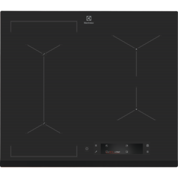 Plita incorporabila Electrolux EIS6648, Inductie, 4 zone de gatit, SensePro, Ecran TFT, Control touch, Booster, Conectivitate hota, Timer, 60 cm, Negru Plita incorporabila Electrolux EIS6648, Inductie, 4 zone de gatit, SensePro, Ecran TFT, Control touch, Booster, Conectivitate hota, Timer, 60 cm, Negru