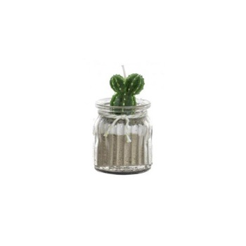 Lumanare borcan, model cactus 2, 6x6x10 cm Lumanare borcan, model cactus 2, 6x6x10 cm
