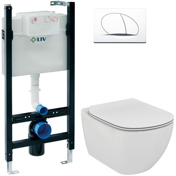 ALL IN ONE Incastrat - LIV + Ideal Standard Tesi Aquablade - Gata de montaj - Vas wc Suspendat Ideal Standard Tesi Aquablade + Capac softclose + Rezervor LIV + Suport hartie ROMTATAY ALL IN ONE Incastrat - LIV + Ideal Standard Tesi Aquablade - Gata de montaj - Vas wc Suspendat Ideal Standard Tesi Aquablade + Capac softclose + Rezervor LIV + Suport hartie ROMTATAY